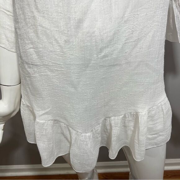 LTX Sportswear Gauze Granny Square Crochet Coverup - M - Picture 9 of 11